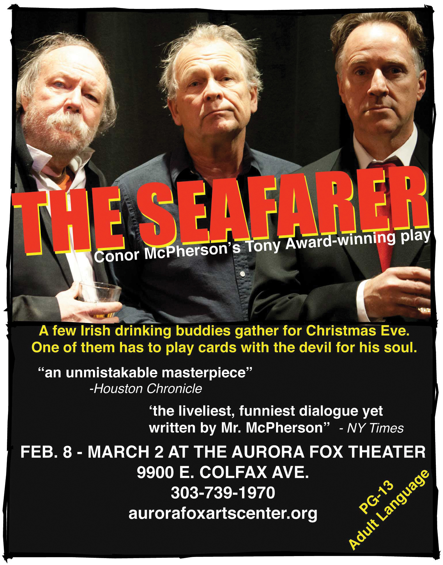 REGIONAL PREMIERE OF THE SEAFARER SET FOR 4-WEEK RUN AT AURORA FOX