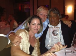 Denver based Susan Morrice and Belize Natural Energy Pick Up Award in London