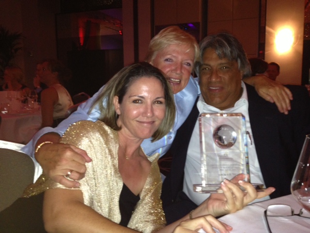 Denver based Susan Morrice and Belize Natural Energy Pick Up Award in London