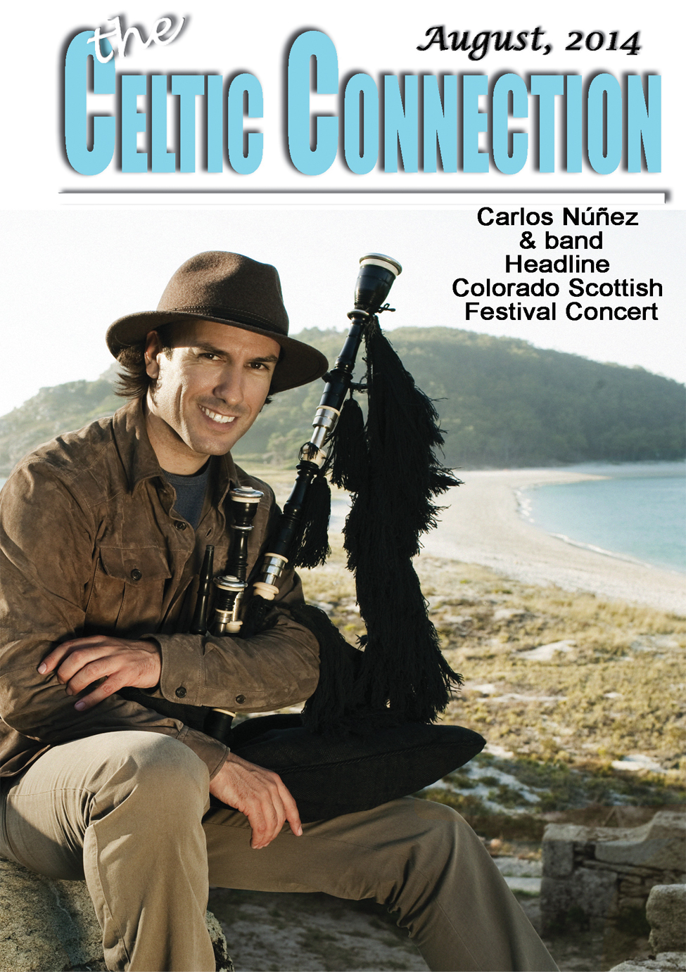 RENOWN SPANISH BAGPIPER CARLOS NÚÑEZ HEADLINES 2014  COLORADO SCOTTISH FESTIVAL, AUG. 9-10