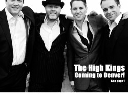 Famous Irish Quartet “The HIGH KINGS” Denver Bound!