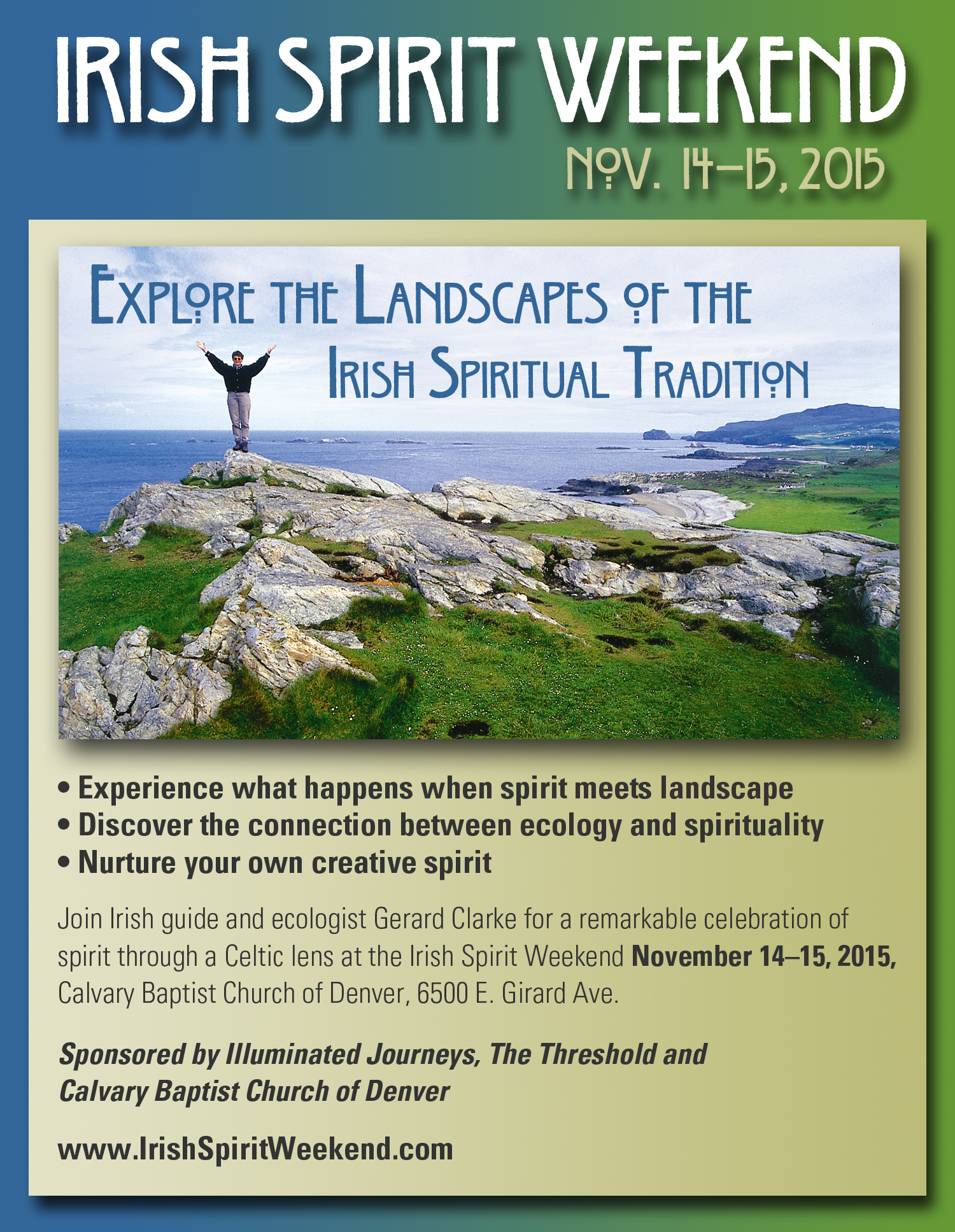 Denver Weekend to focus on Irish spiritual tradition and landscape NOV 14-15