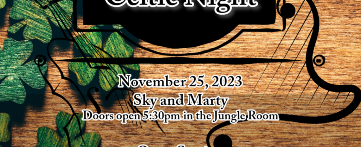 Mercury Cafe Celtic Night November 25 with SKY & MARTY