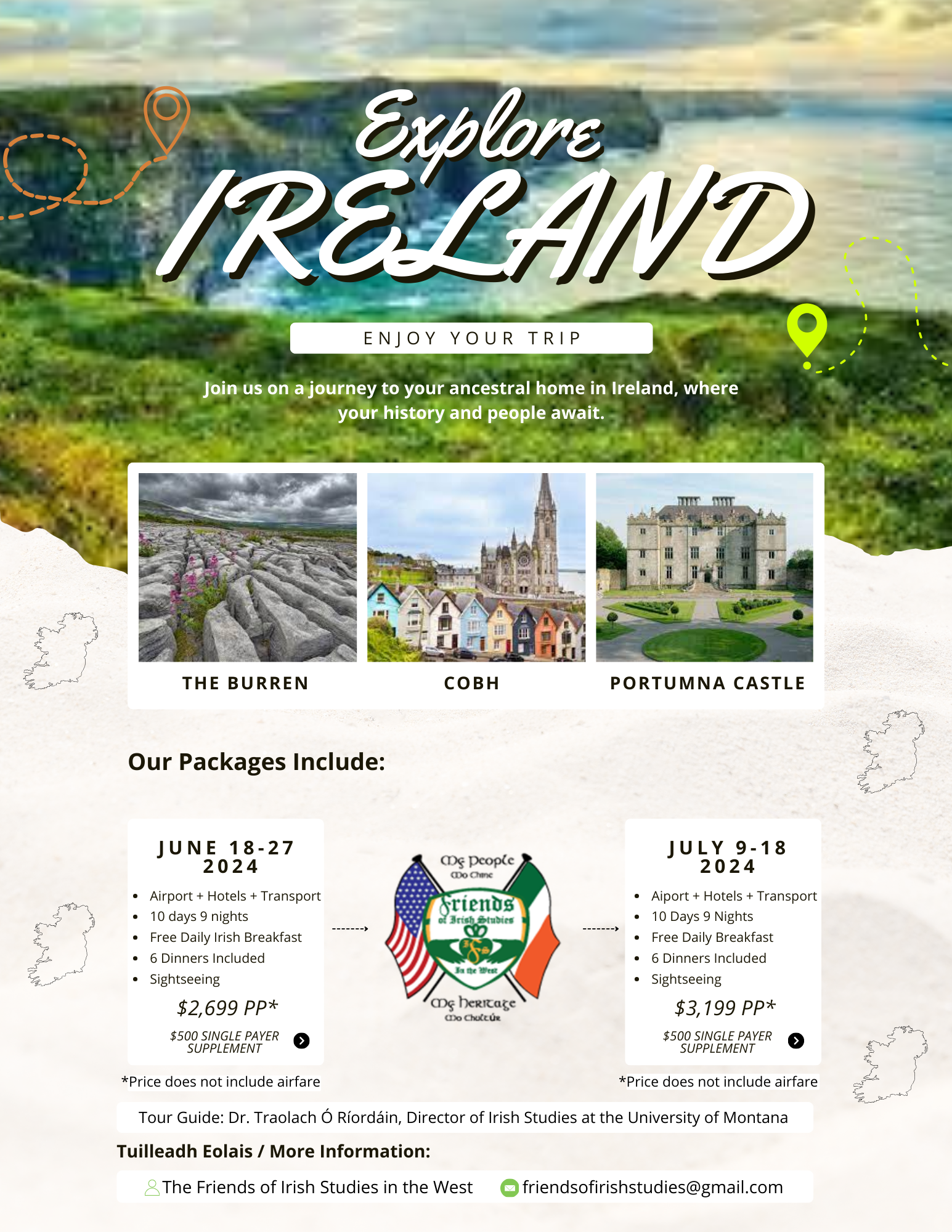 Tour Ireland with Friends of Irish Studies in the West