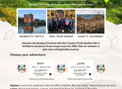 Explore Ireland with Friends of Irish Studies