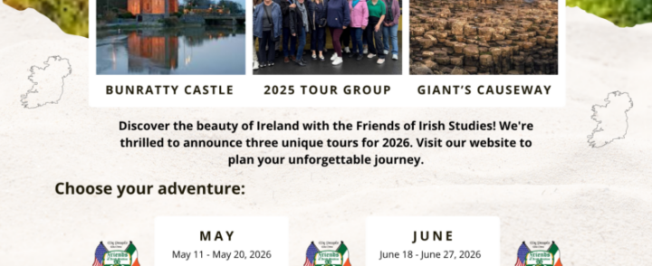 Explore Ireland with Friends of Irish Studies
